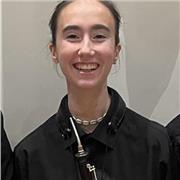 Estudiante del Conservatorio Superior de Navarra, de musicología y oboe